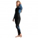 C-Skins Surflite 3:2 Womens GBS Back Zip Full Wetsuit Cascade Blue Side