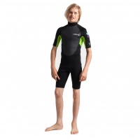 C-Skins - Junior Element 3:2 Unisex Shorti Black Lime Wetsuit