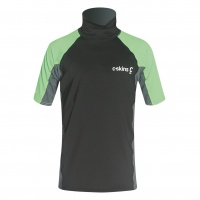 C-Skins - Rash X Junior Short Sleeve Vest Black Lime