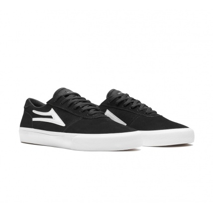 Lakai Manchester Black and Gum Suede Skate Shoes