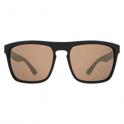 Sinner Thunder Matte Black Gold Mirror Lens Sunglasses