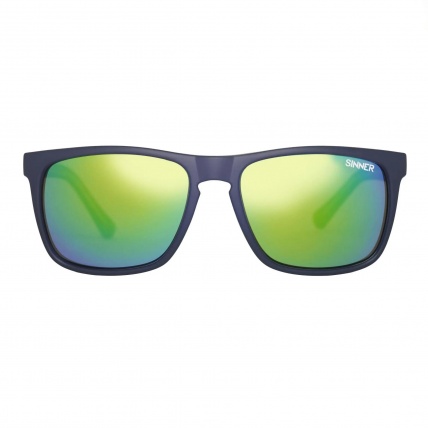 Sinner Oak Matte Blue Green Mirror Green Sintec Lens Sunglasses