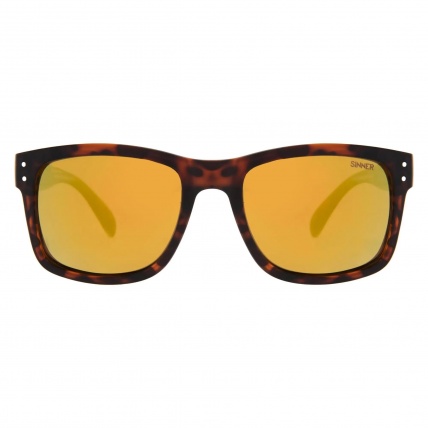 Sinner Mad River Brown Tortoise Yellow Oil Floating Sunglasses