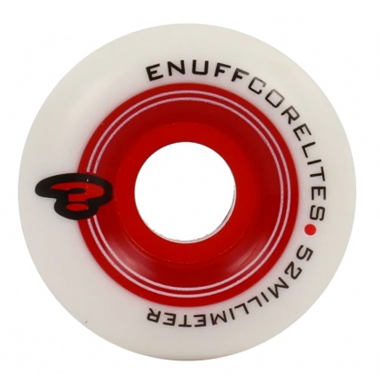 Enuff Corelites White Red Skate Wheels