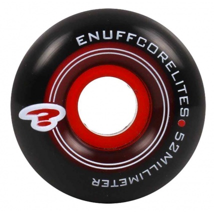 Enuff Corelites Black Red Skate Wheels 52mm