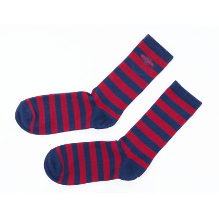 Independent Grab Socks in Navy and Red