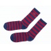 Independent Grab Socks in Navy and Red