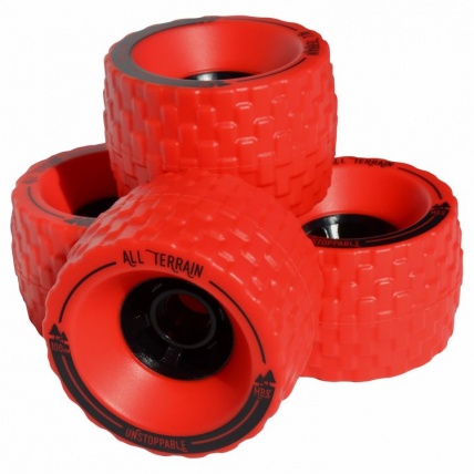 MBS All Terrain Longboard Wheels Red