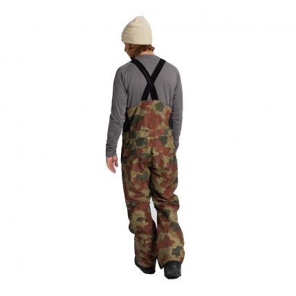 Burton AK GORE-TEX Cyclic Bib Mens Snowboard Pant Martini Olive Camo