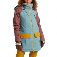 Burton - Prowess Trellis Rose Brown Gold Womens Snow Jacket