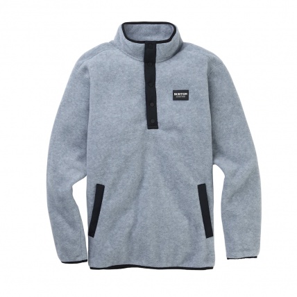 Burton Hearth Gray Heather Mens Fleece Pullover