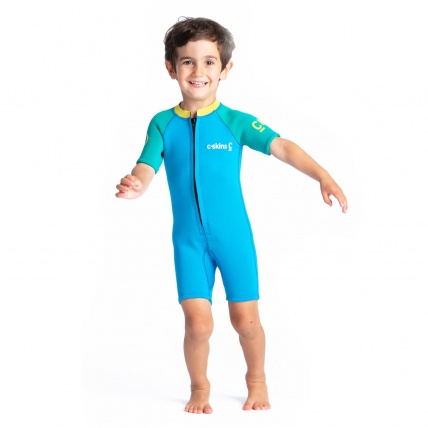 C-Skins C-Kid Baby Shorty Wetsuit Cyan Green