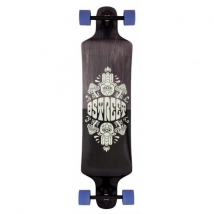 D Street Tripout Drop Down Complete Longboard Grey