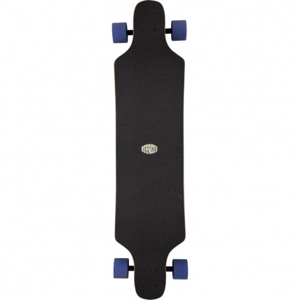 D Street Tripout Drop Down Complete Longboard Grey