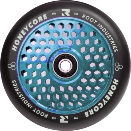 Honey Core 110mm Black and Blue Scooter Wheel