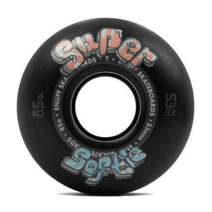 Enuff Super Softie Skateboard Wheels Black 53mm