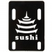 Sushi Skateboard Riser Pads Black