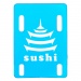 Sushi Skateboard Riser Pads Blue