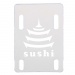 Sushi Skateboard Riser Pads Clear