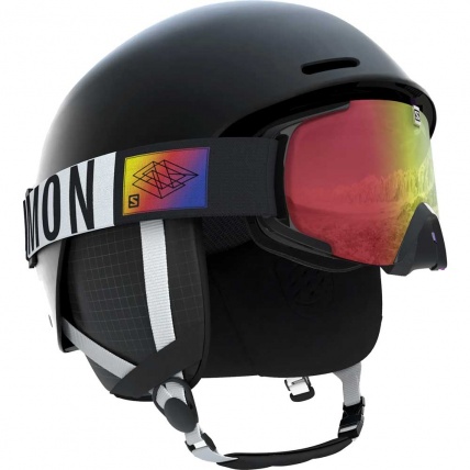 Salomon Pact Junior Black White Snowboard Helmet