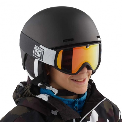 Salomon Pact Junior Black White Snowboard Helmet