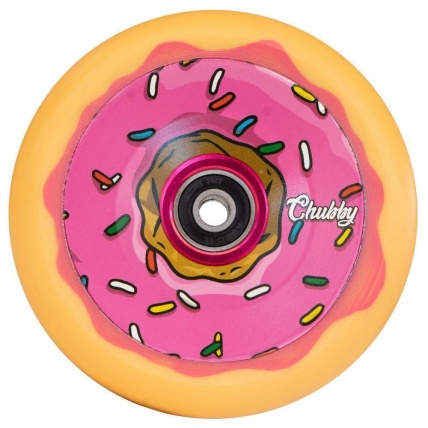 Chubby Scooter Co Doughnut Wheel Pink and Orange
