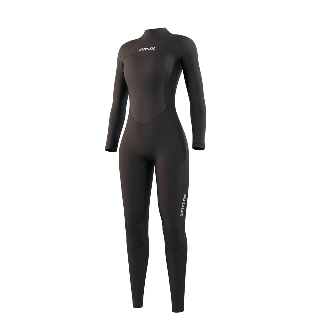 Mystic Star Womens 3&2 Fullsuit Back Zip Black Wetsuit - ATBShop.co.uk