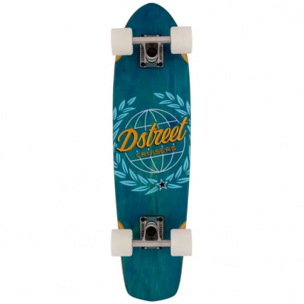 D Street Atlas Blue Cruiser Complete Skateboard