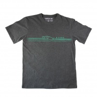 Ozone - Wind Mountain Wave Charcoal T-Shirt