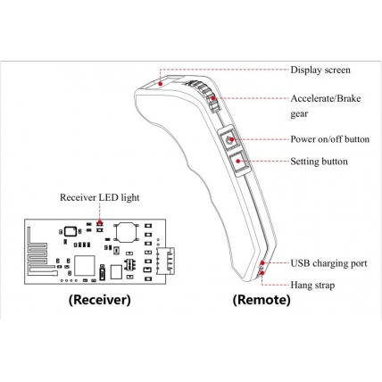 Flipsky VX2 Remote Controller Buttons Detail