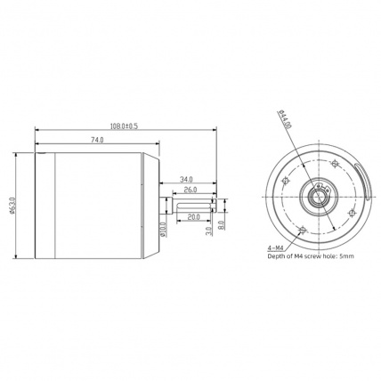 Flipsky 6374 Battle Hardened Electric Motor Sizes