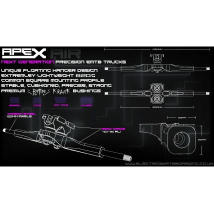 Apex Boards Air eMTB Truck Specs