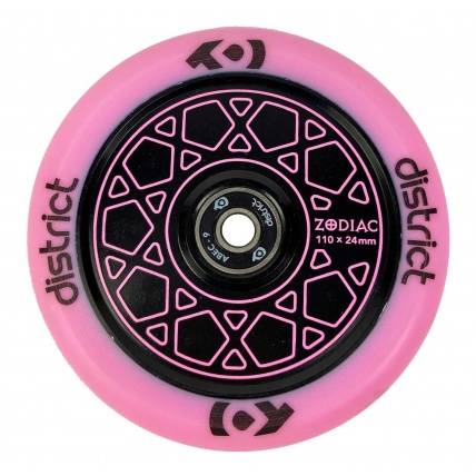 District Zodiac 110mm Pink Scooter Wheels