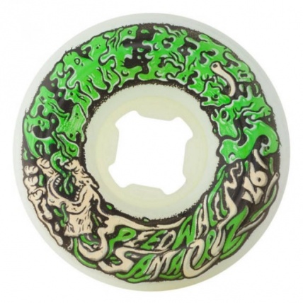 Slime Balls Vomit Mini II 97a Skateboard Wheel white blue