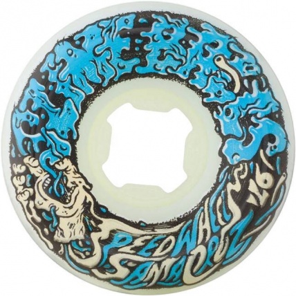 Slime Balls Vomit Mini II 97a Skateboard Wheel white blue