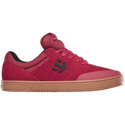 Etnies Marana Red Gum Skate Shoes Side Profile
