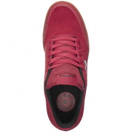 Etnies Marana Red Gum Skate Shoes Top Profile