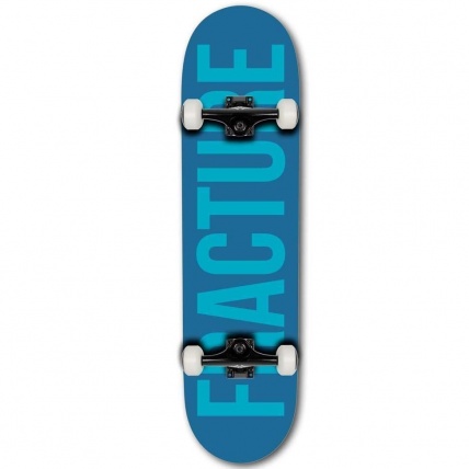 Fracture Fade Blue 8.25 Complete Skateboard