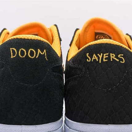 Lakai x Doomsayer Manchester Black Gold Skate Shoes