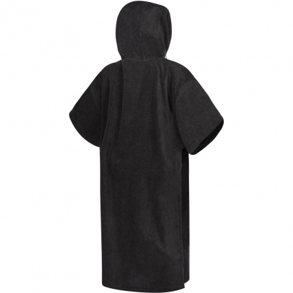 Mystic Poncho Velour Black Changing Robe Back