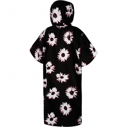 Mystic Poncho Velour Black White Changing Robe