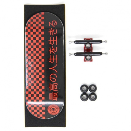 Skull Japan Red Edition Pro 34mm Complete Wooden Fingerboard