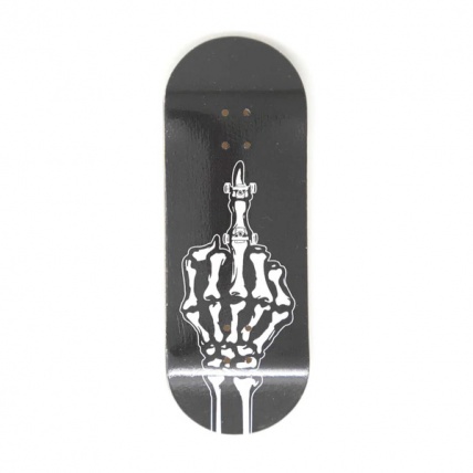 Skull F**K You Black Edition 34mm Wooden Fingerboard Graphic Deck