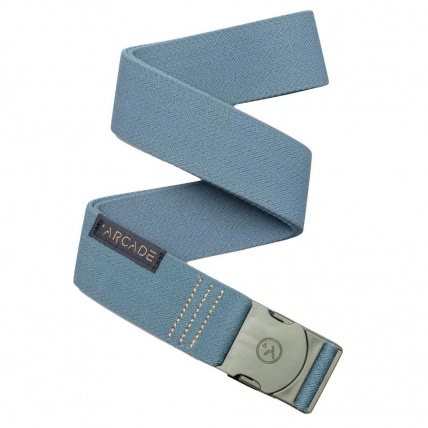 Splice Stretch Belt 40in Moody Blue/Ivy close up