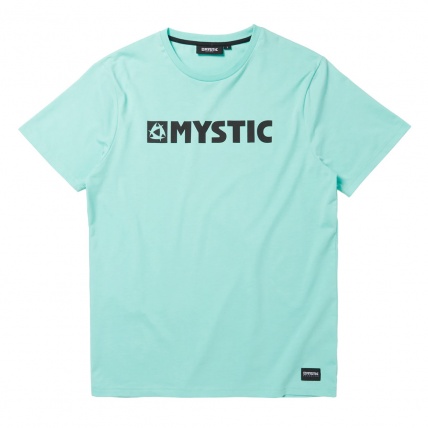 Front Mystic branded tee, in Paradise Green