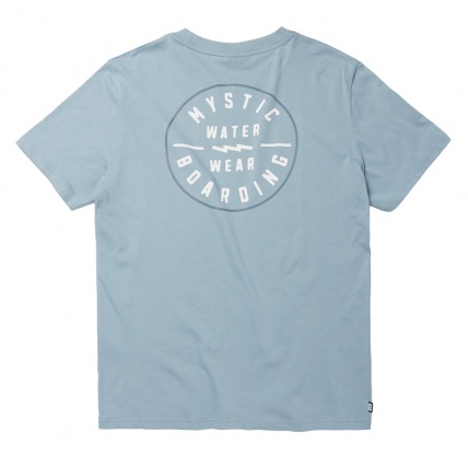 Back The Mystic boarding tee Grey Blue.