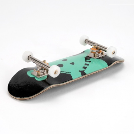 Complete Fingerboard New Skull Neon Turquoise side