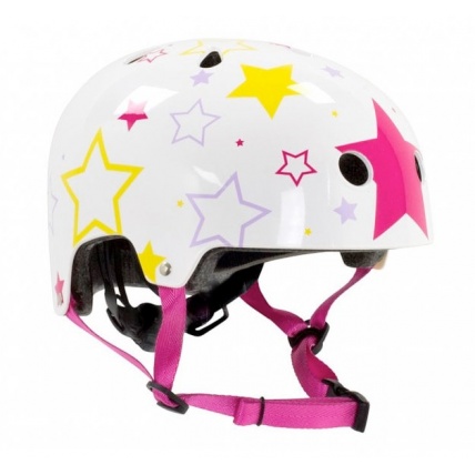 Adjustable Kids Helmet White Pink MAIN