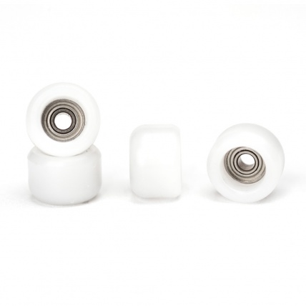 Miniwhees White Fingerboard Bearing Wheels 1