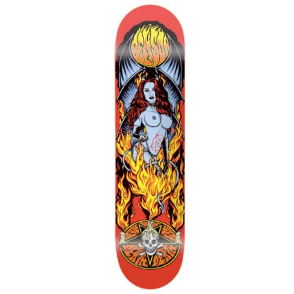 enson Devil Woman Skateboard Deck by Death